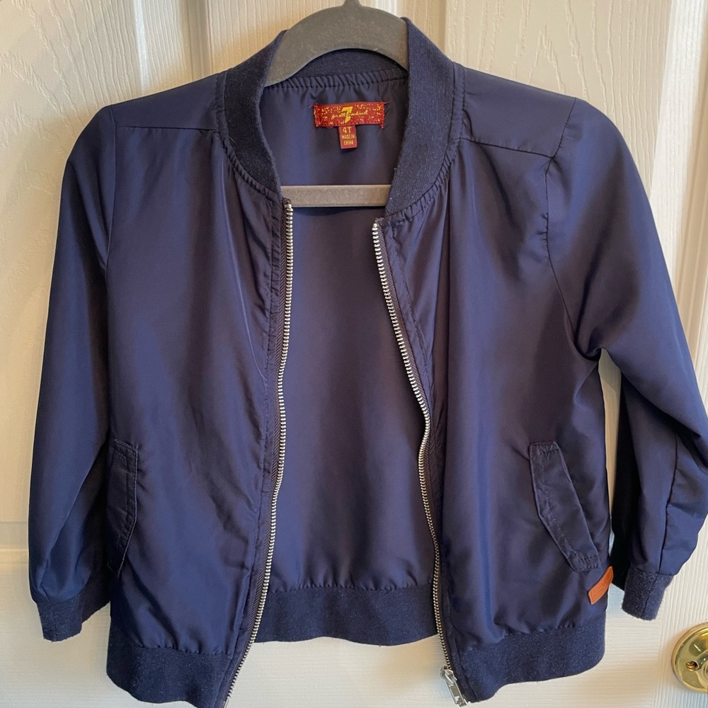 7 For All Man King Blue Light Jacket, size 4T.